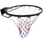 Cos de baschet, inel metalic 45 cm, plasa 12 carlige, kit asamblare