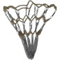Plasa cos baschet, lant din otel, 12 manere carlige, 43-45x48 cm Plasa cos baschet, lant din otel, 12 manere carlige, 43-45x48 cm