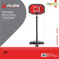 Set de baschet, cos cu panou si baza mobila, inaltime maxima 304 cm, stalp otel 7.8 cm, baza 110x53.5x10 cm