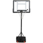 Cos de baschet portabil, reglabil 160-210 cm, suport si baza de umplut, diametru cos 48 cm, otel, PVC, nailon
