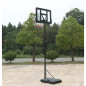 Set reglabil de baschet, panou si baza, diametru cos 45 cm, placa 110x4x75 cm, cadru otel negru Set reglabil de baschet, panou si baza, diametru cos 45 cm, placa 110x4x75 cm, cadru otel negru