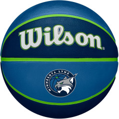 Minge de baschet, Wilson, marime 6, circumferinta 72-74 cm, varsta 9-12 ani, albastra, pentru toate tipurile de teren