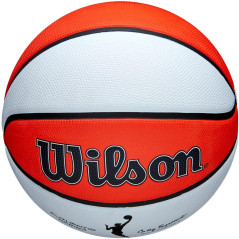 Minge baschet Wilson WNBA Auth Series Outdoor BSKT R.6, diametru 23 cm, portocaliu/alb