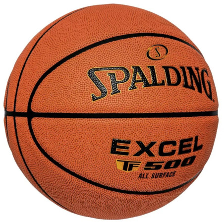 Minge de baschet Spalding excel TF-500, marime 5, piele premium, diametru 22 cm