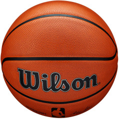 Minge de baschet WILSON NBA AUTHENTIC SERIES OUTDOOR R.7 pentru antrenament, 24 cm, piele sintetica