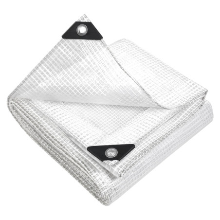 Prelata ranforsata transparenta, 4x5 m 100g/mp, impermeabila, protectie UV+ si inghet