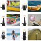 Pompa electrica 2 in 1, placi SUP, caiace, saltele gonflabile, 6 varfuri, LCD, 350 l/min, 20 PSI Pompa electrica 2 in 1, placi SUP, caiace, saltele gonflabile, 6 varfuri, LCD, 350 l/min, 20 PSI