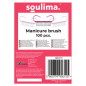 Set 100 perii pentru manichiura, de unica folosinta, perii 11 mm