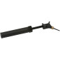 Pompa umflare minge, bidirectionala, 17 cm, negru