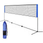 Fileu de tenis, volei sau badminton, inaltime reglabila, 310x90-220 cm, otel, PE, PP