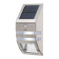 Reflector solar cu LED, senzor de miscare PIR, raza 3-5 m, lumina alb-rece, autonomie 6-8 ore