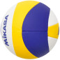 Minge de volei pentru antrenament, MIKASA VX30 BEACH, testata FIVB, 65-68 cm, marimea 5, albastru/galben/alb