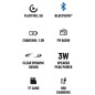 Boxa portabila 3W, Bluetooth V5.0, 8,02 dBm, 5V 1A, AFM 87,5-108,0 MHz, USB, card TF