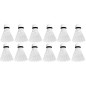 Set 12 fluturasi de badminton, tub plastic, 7,5 x 6,5 cm, alb Set 12 fluturasi de badminton, tub plastic, 7,5 x 6,5 cm, alb