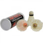 Fluturas badminton, set 3 bucati, iluminare LED, greutate redusa