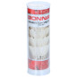 Set 5 fluturasi badminton, pene si plastic, alb, ambalaj tub