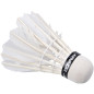 Set 5 fluturasi badminton, pene si plastic, alb, ambalaj tub