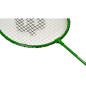 Set complet badminton, 4 rachete, 2 fluturasi, fileu cu plasa, multicolor