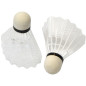 Set complet badminton, 4 rachete, 2 fluturasi, fileu cu plasa, multicolor