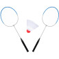 Set 2 rachete badminton si 1 fluturas joc, 20 x 66 cm, greutate redusa