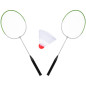 Set 2 rachete badminton si 1 fluturas joc, 20 x 66 cm, greutate redusa
