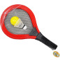 Set 2 rachete de badminton/tenis, minge si fluturas, multicolor Set 2 rachete de badminton/tenis, minge si fluturas, multicolor