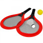 Set 2 rachete de badminton/tenis, minge si fluturas, multicolor Set 2 rachete de badminton/tenis, minge si fluturas, multicolor