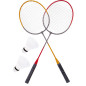 Set 6 in 1 pentru badminton si volei, mingea marimea 5, cadru cu plasa, 2 rachete, 2 volante, pliabil, inaltime 170 cm Set 6 in 1 pentru badminton si volei, mingea marimea 5, cadru cu plasa, 2 rachete, 2 volante, pliabil, inaltime 170 cm