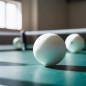 Set ping pong, 6 mingi albe, diametru 40 mm, plastic Set ping pong, 6 mingi albe, diametru 40 mm, plastic
