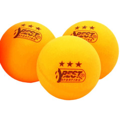 Minge ping pong, set 6 bucati, 3 stele, 4 cm, portocalii