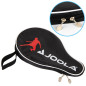 Husa dubla pentru rachete de ping pong, inchidere cu fermoar, 17 x 4 x 28 cm