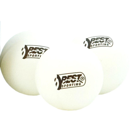 Set 24 mingi ping pong, dimensiune standard 4 cm, plastic fara celuloid, alb