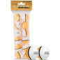Minge pentru ping pong, set 12 bucati, diametru 4 cm, interior/exterior