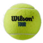 Set 3 mingi de tenis WILSON TOUR PREMIER, diametru 65.5–67.5 mm, aprobate ITF/USTA, fetru, cauciuc, galbene