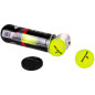 Set mingi de tenis, Dunlop 2, diametru 6.3 cm, aprobate ITF, cauciuc, verde, 3 bucati