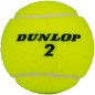 Set mingi de tenis, Dunlop 2, diametru 6.3 cm, aprobate ITF, cauciuc, verde, 3 bucati