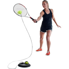 Aparat antrenament tenis Pure2Improve, 2 mingi incluse, 15 metri, polipropilena/cauciuc