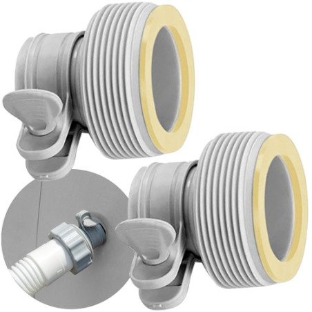 Set 2 adaptoare tip B pentru piscina Intex, 32 mm - 38 mm