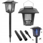 Lampa solara anti-insecte, lumina albastra si alb rece 6500K, 10 lm, autonomie 8 ore Lampa solara anti-insecte, lumina albastra si alb rece 6500K, 10 lm, autonomie 8 ore