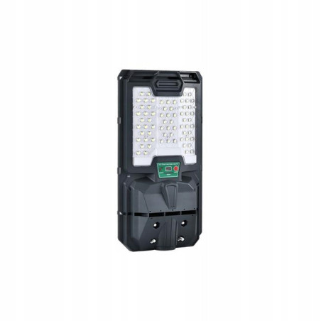 Lampa solara stradala, senzor de miscare PIR, 100W, 66x LED SMD, 6000K, 1500lm, baterie 3.2V 6Ah