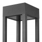 Lampa de gradina tip stalp, LED GX53 30W, IP54, inaltime 60 cm, aluminiu si sticla, antracit