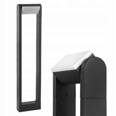Lampa de gradina, LED 6W, inaltime 60 cm, unghi iluminare reglabil, 4000K, 480 lm, antracit