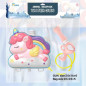 Pistol apa cu rezervor rucsac, model Unicorn, multicolor