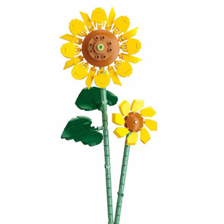 Kit 251 piese constructie, vaza cu Floarea soarelui, varsta 10 ani+, cutie PVC