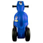 Calut balansoar 2 in 1, maxim 25 kg, deplasare inainte-inapoi, 2-4 ani, sezut ergonomic, 4 roti, albastru