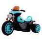 Motocicleta electrica pentru copii, baterie 6V 4.5AH, 3 roti, muzica, maxim 25 kg, albastru