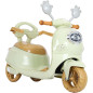 Motocicleta electrica pentru copii, pedala acceleratie, lumini, muzica, 30W, 2-3 km/h, maxim 25 kg, 80x59x31 cm, verde Motocicleta electrica pentru copii, pedala acceleratie, lumini, muzica, 30W, 2-3 km/h, maxim 25 kg, 80x59x31 cm, verde