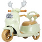 Motocicleta electrica pentru copii, pedala acceleratie, lumini, muzica, 30W, 2-3 km/h, maxim 25 kg, 80x59x31 cm, verde Motocicleta electrica pentru copii, pedala acceleratie, lumini, muzica, 30W, 2-3 km/h, maxim 25 kg, 80x59x31 cm, verde