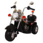 Motocicleta electrica de politie, lumini si muzica, baterie 6V, greutate 4 kg, negru