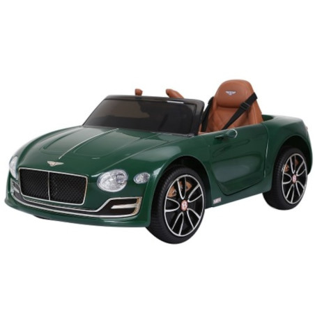 Masinuta electrica RC Bentley, roti EVA, telecomanda, 2.5-5km/h, suspensii, radio, lumini fata-spate, 2 motoare, verde